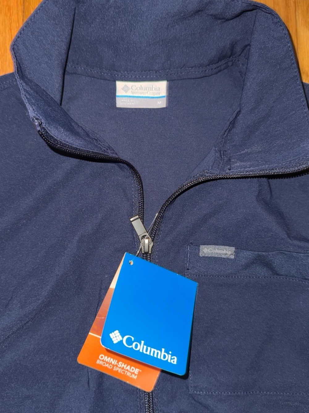 NWT Columbia Navy Sleeveless Zip-Front Leslie Falls women’s Dress size M - Picture 2 of 6